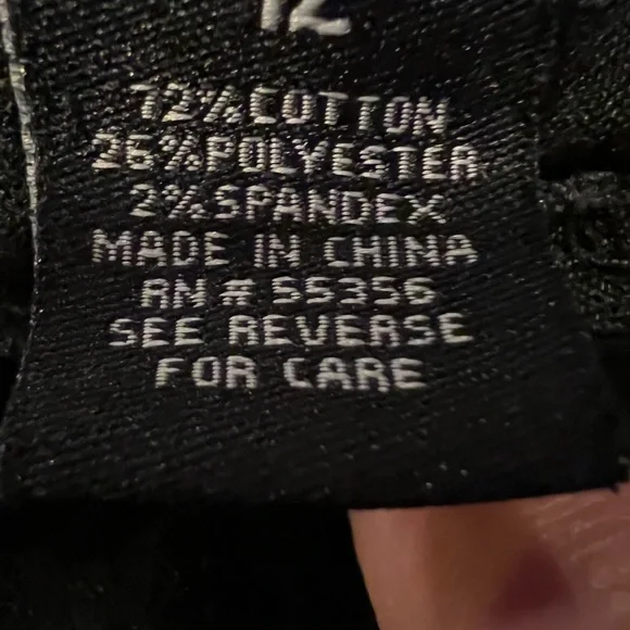 D Jeans size 12  vintage recycled denim black straight leg. - Picture 3 of 6